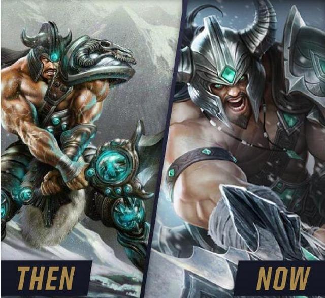 英雄联盟新旧原画对比,英雄联盟新老版本英雄对比图