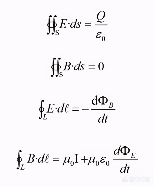 最简单的麦克斯韦方程组,麦克斯韦方程组各个物理量简介