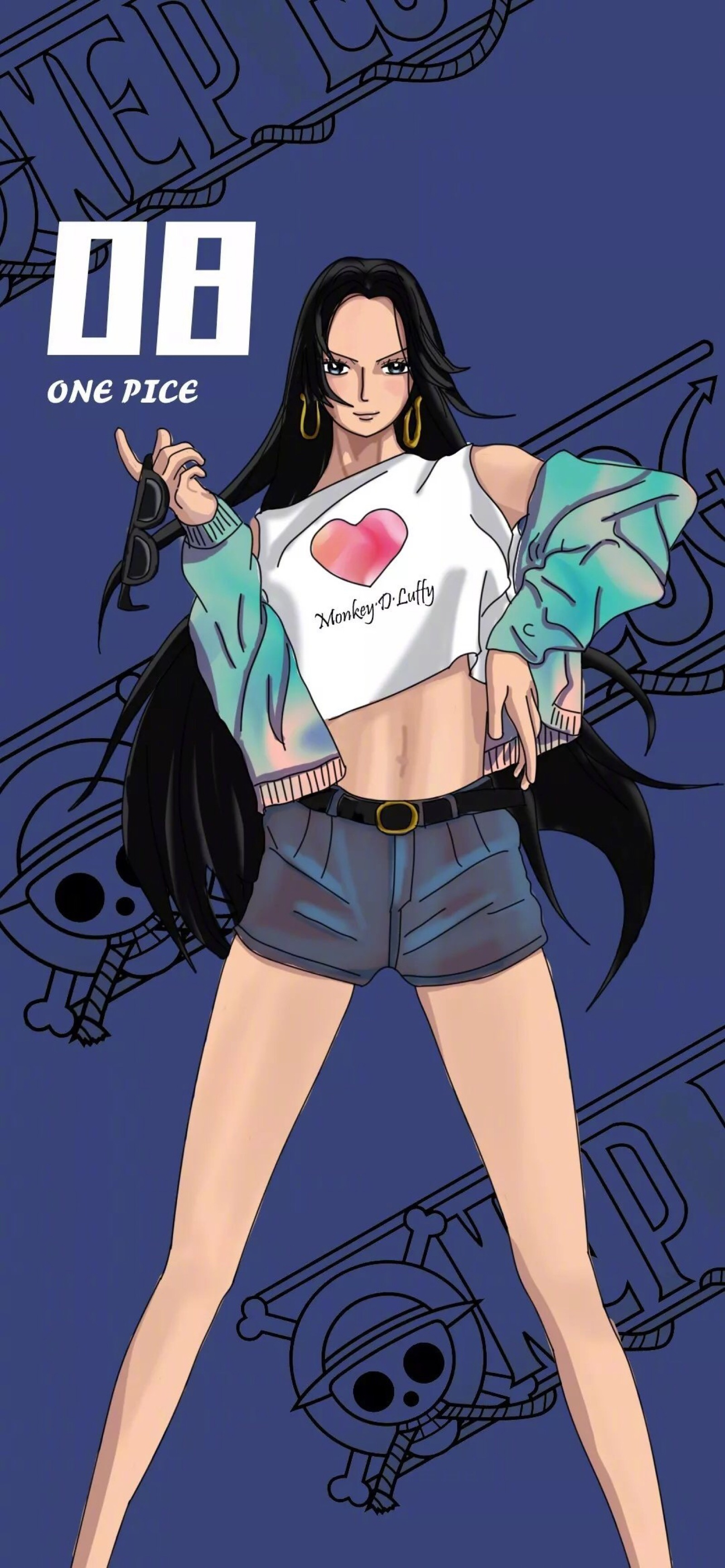 海贼王女帝穿潮服,女帝不良人壁纸海贼王