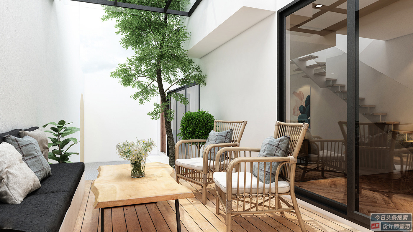 第五代住房空中庭院可停车,带停车位的小庭院设计效果图