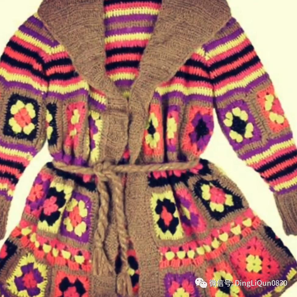 30款漂亮的针织开衫设计,针织祖母格开衫