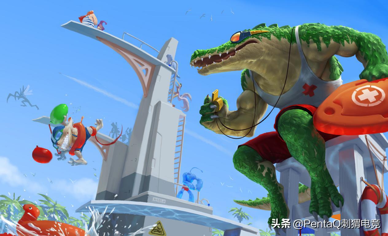 lol泳池派对男枪皮肤技能,lol男枪泳池皮肤视频