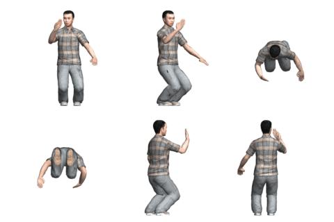 二十四式太极拳动画全方位展示,太极拳二十四式中第18至23式教学