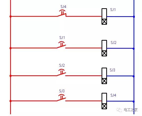 接触器点动正反转控制电路图,交流接触器控制不间断电路