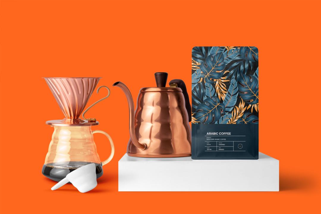 包装别致的咖啡包装欣赏,咖啡包装设计几何风格