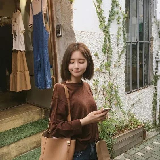 可盐可甜短发女生超a系穿搭,韩系风可盐可甜短发超美造型