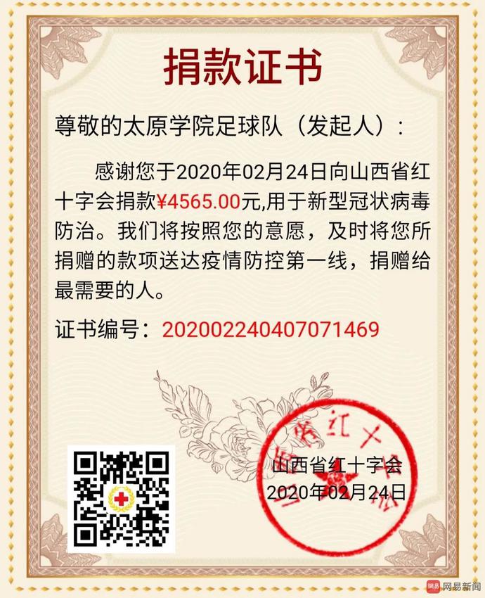 从球场到战场：太原学院足球队全员皆“主力”抗击疫情传爱心