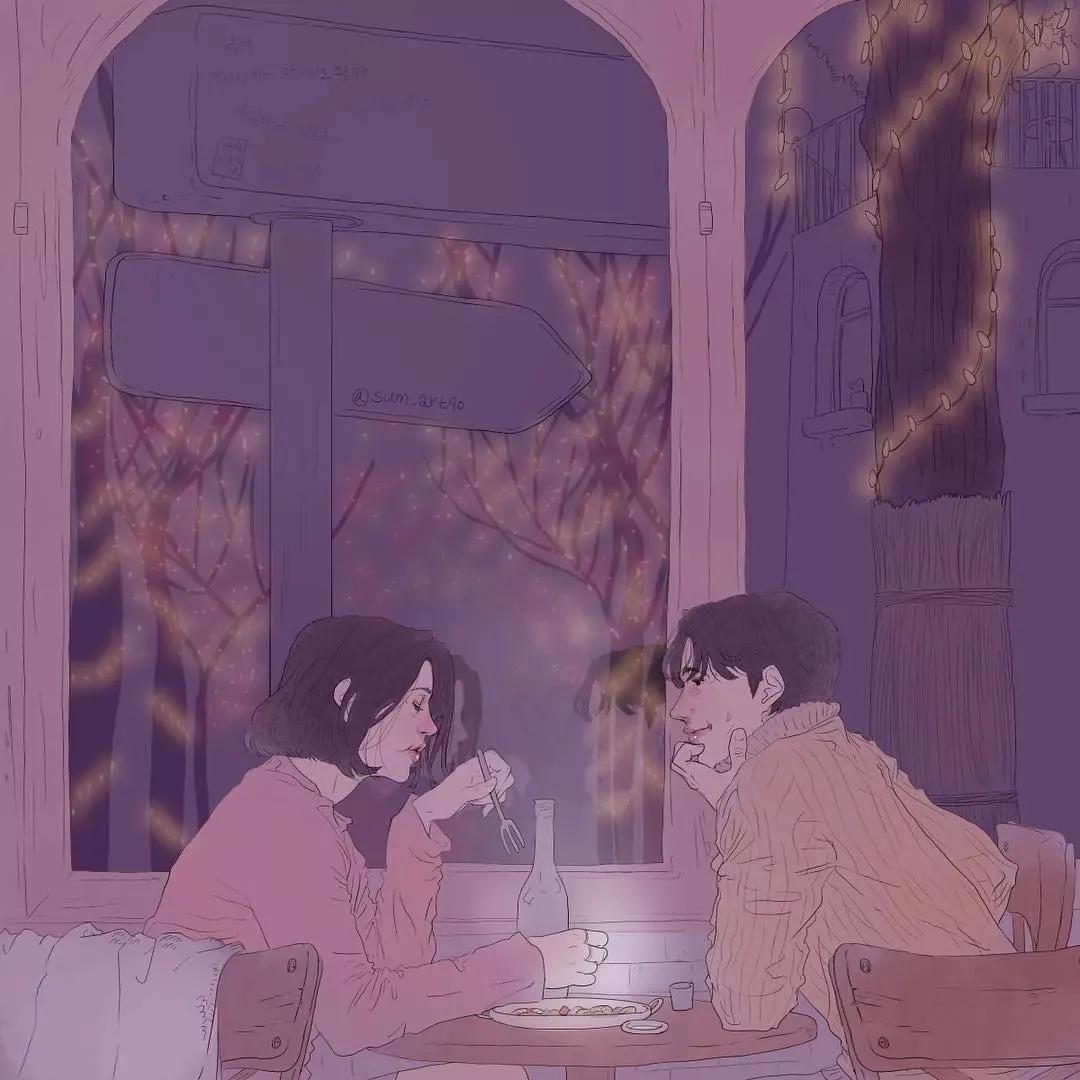 虐哭！韩国小伙用插画撩拨10万粉丝，网友：“这波狗粮”真酸啊