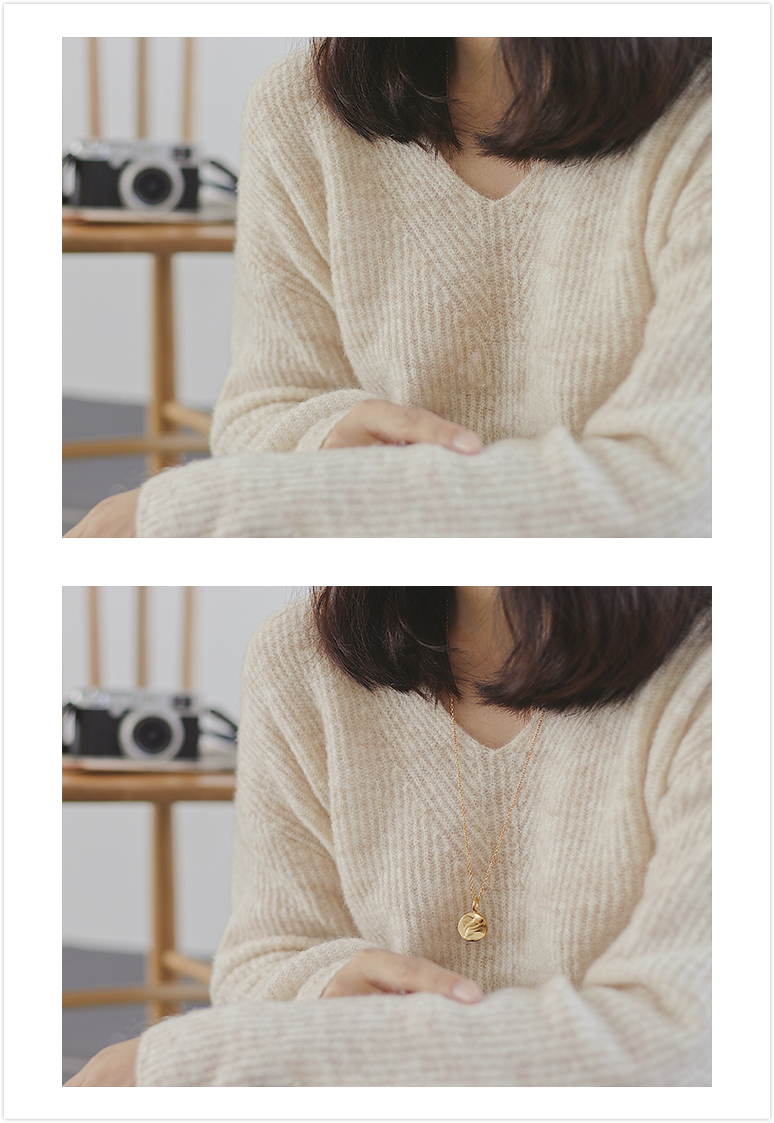 秋冬配毛衣项链选哪个颜色好看,冬天穿毛衣如何戴金项链