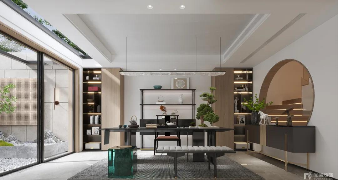 金色宝坻500m²|淡薄随性，在闲寂质朴的空间中领略岁月的沉静逸趣