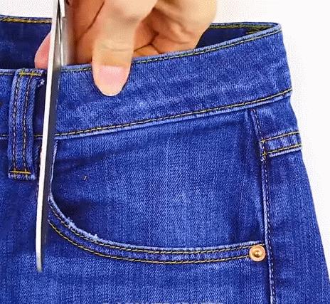 裤子大小改造教程,懒人裤子变窄方法