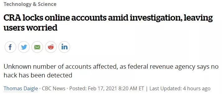 CRA犯下大错!17岁倒霉蛋被追缴税款,银行卡被扣成负数