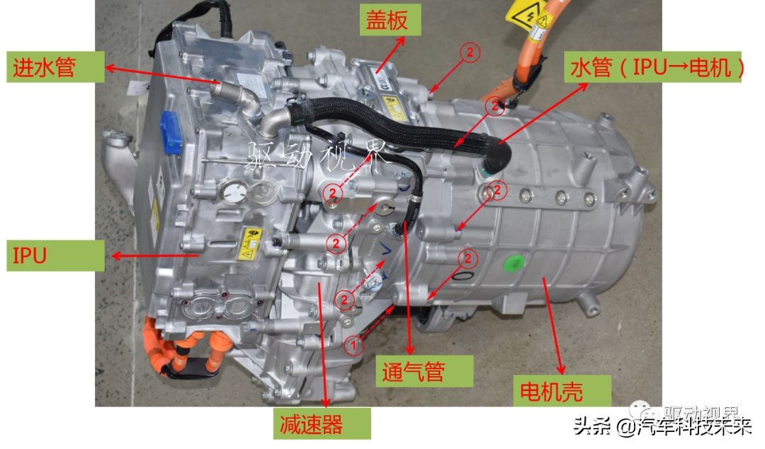 蔚来es8电驱拆解图,蔚来es8对比比亚迪唐拆解