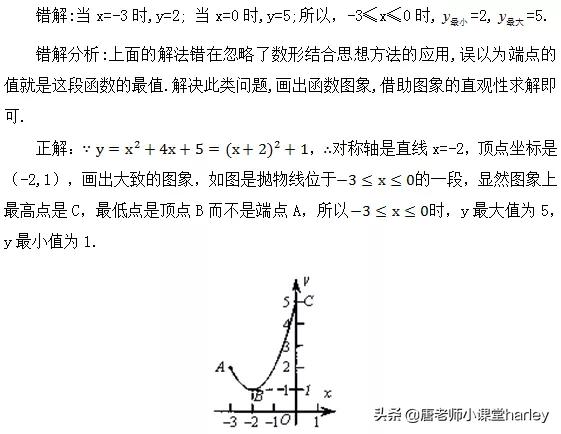 中考数学二次函数必考知识点,二次函数自变量的取值范围易错题