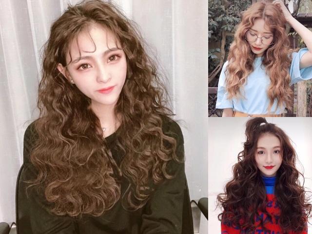 女士烫发羊毛卷满头烫丸子头扎法,羊毛卷烫发有刘海怎么扎