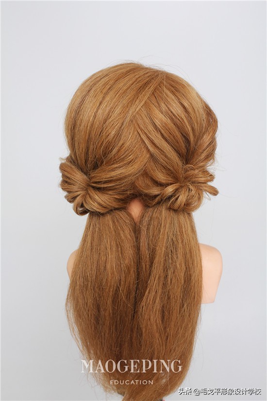 手残党专属超级简单短发旗袍盘发,手残党一看就会的盘发高贵典雅