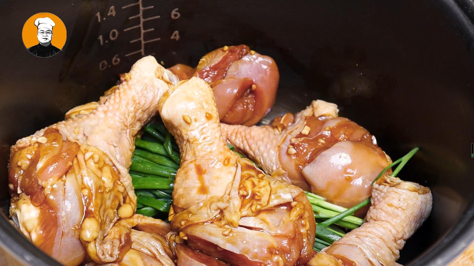 鸡腿放电饭锅里煮法,电饭锅做鸡腿怎么炖烂而不柴