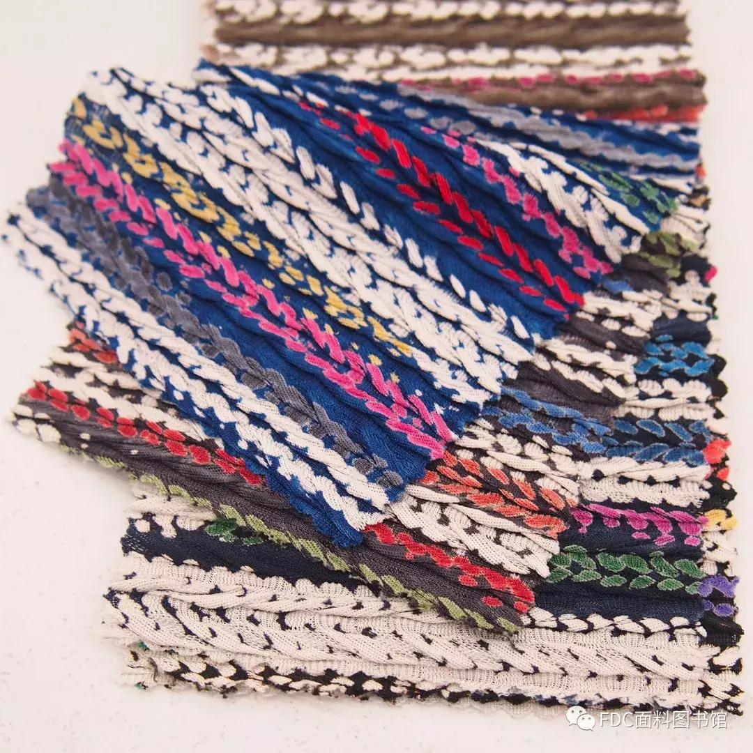 干货针织面料针法大全看了不后悔,针织褶皱面料