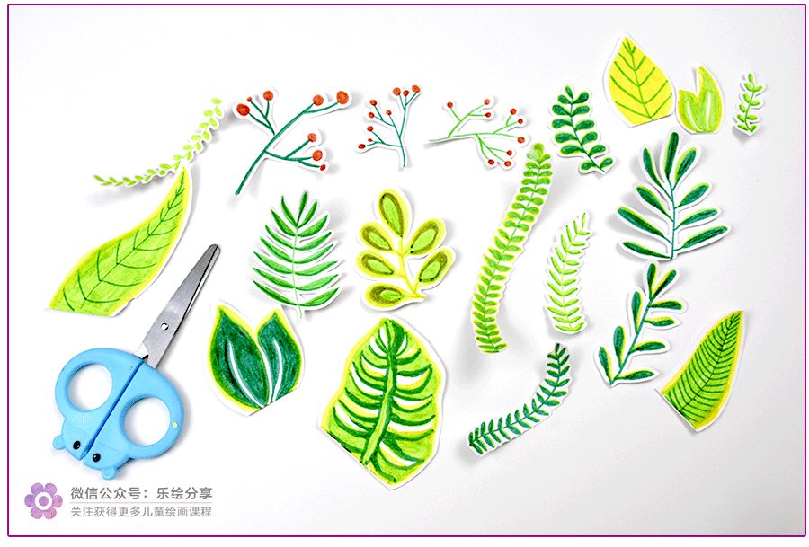 儿童画花丛画法高级感,儿童画创意画花蝴蝶