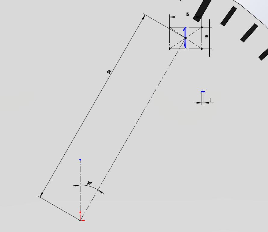 用solidworks数字阵列一个表盘刻度，内含建模视频
