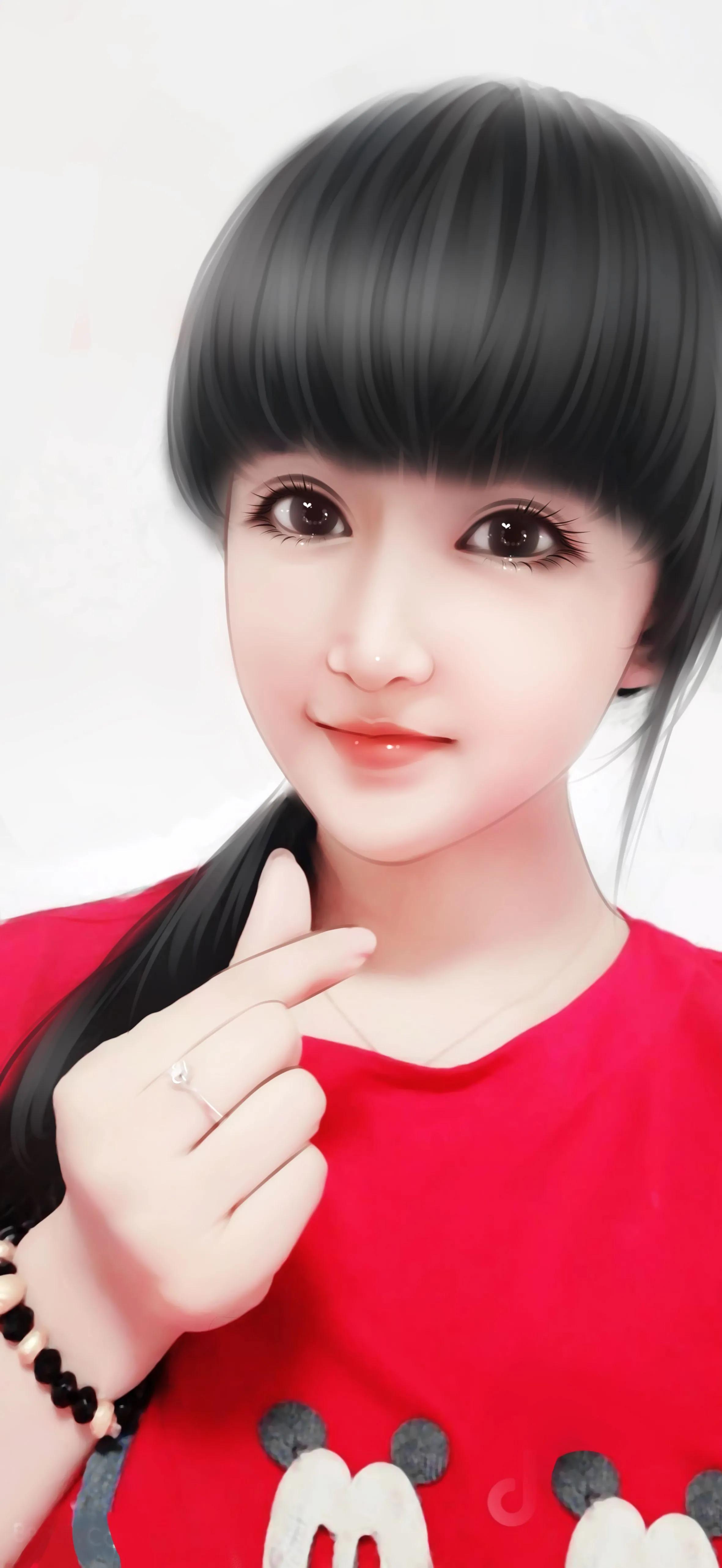 可爱的芭比娃娃手绘头像,换一换你的微信头像吧