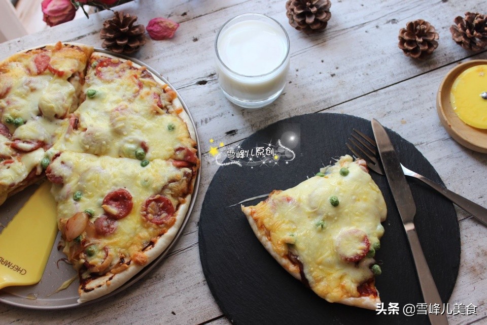 动手做一个拉丝好玩的披萨,披萨怎么做好吃又简单能拉丝