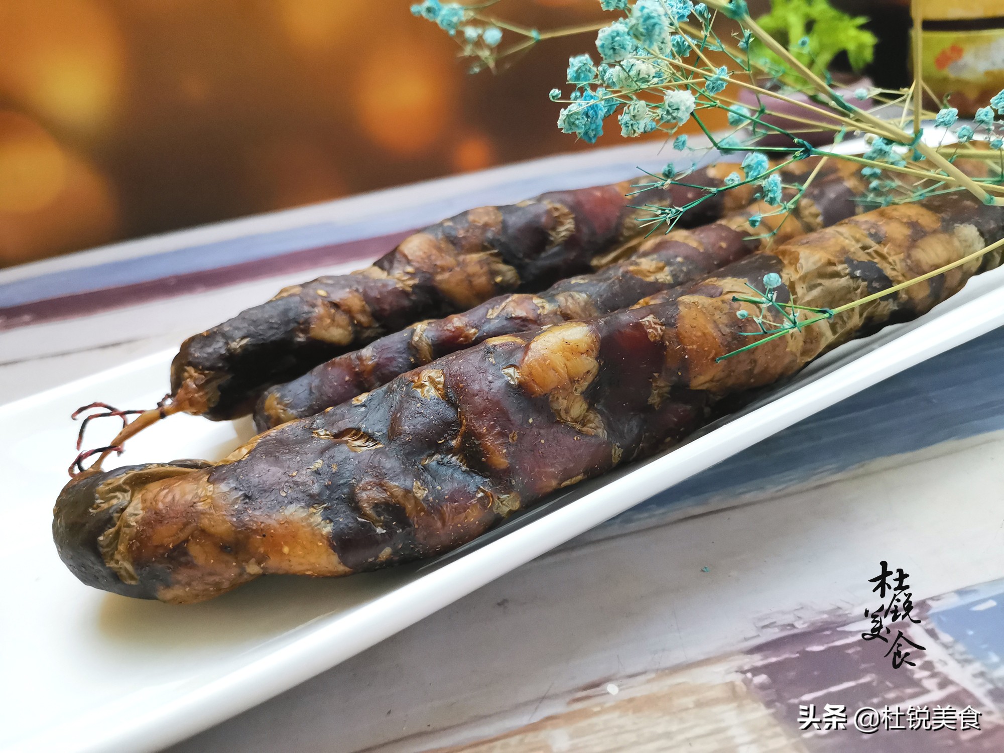 自制香肠，切记加入“2白2黑1香”，酱香馥郁，美味零添加