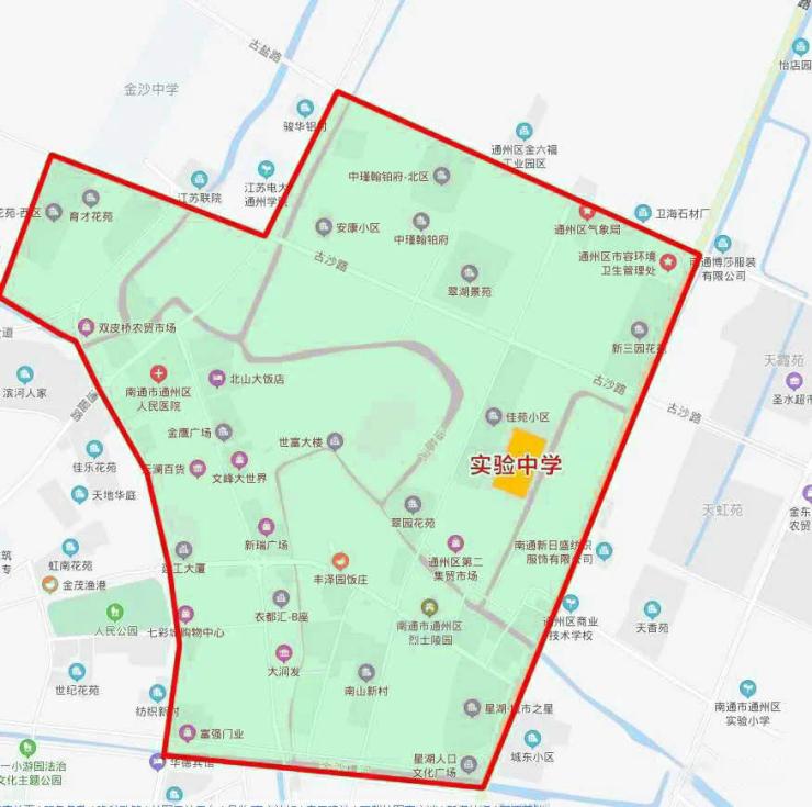 通州学校片区,2021年通州学校划片