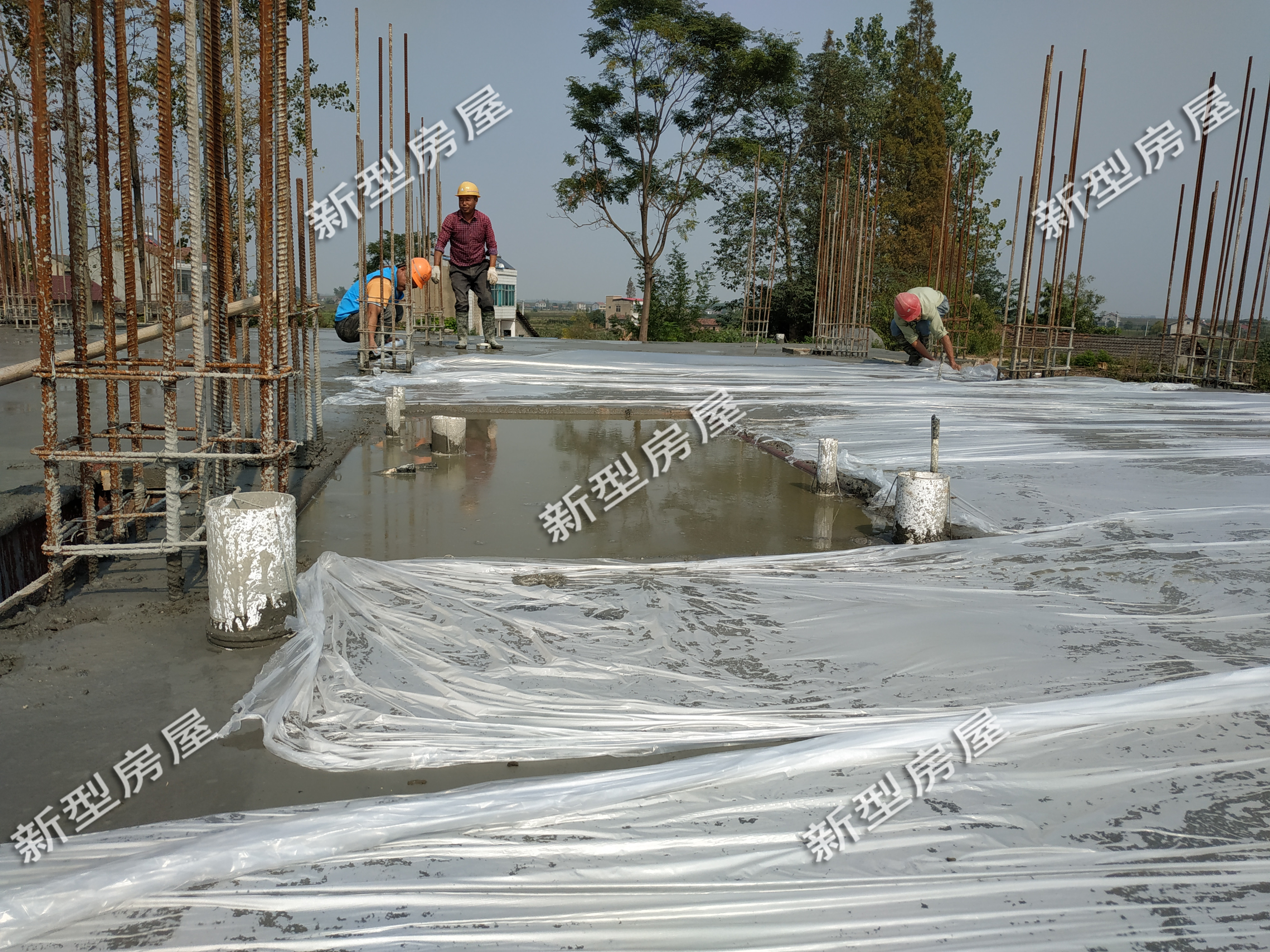 包工头打混凝土不能停,工地打混凝土包工头