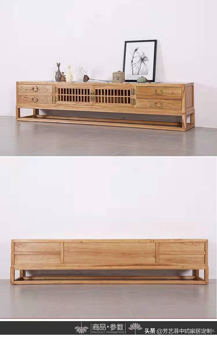 新中式客厅电视柜效果图,餐厅客厅电视柜隔断柜新中式