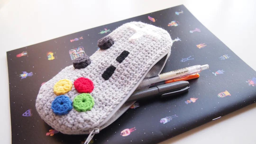 手柄包包钩针教程,钩针编织平板电脑包教程