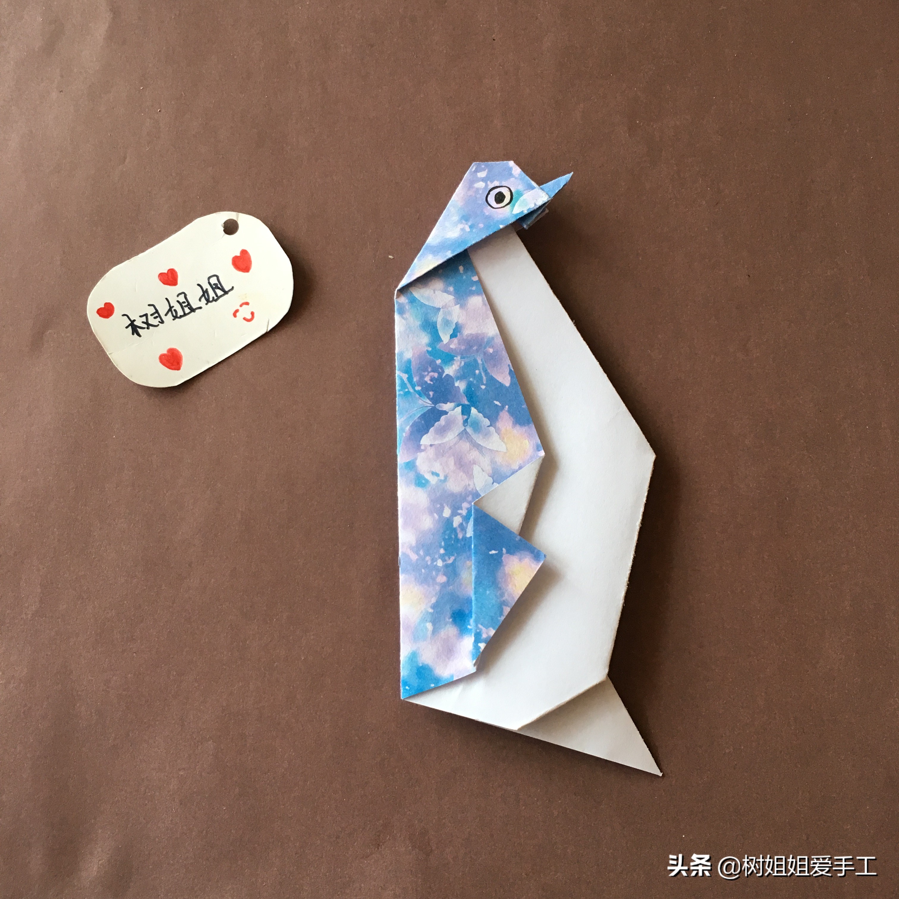 惊掉下巴的折纸企鹅教程,企鹅折纸的折法