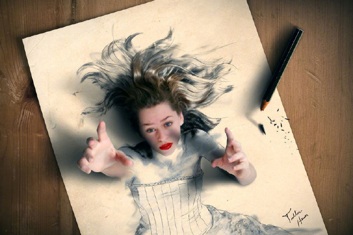 裸眼3d画图片大全,国外最火的3d绘画