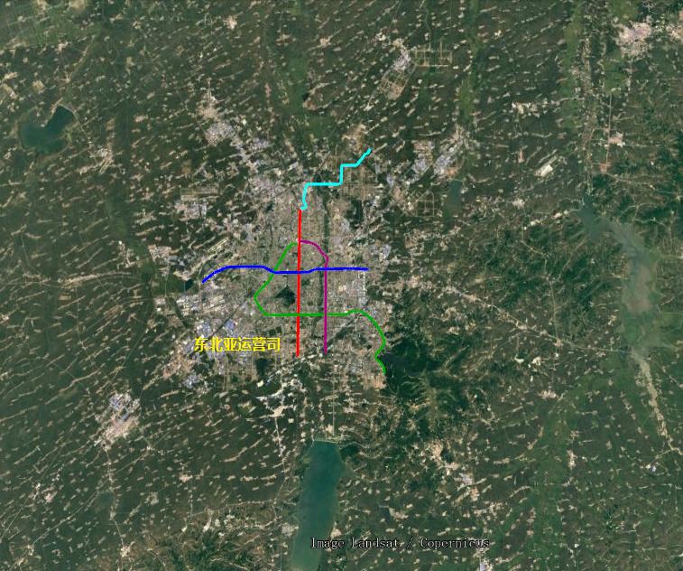 长春地铁2号线东延长线线路图,长春地铁5号线二期准确线路图
