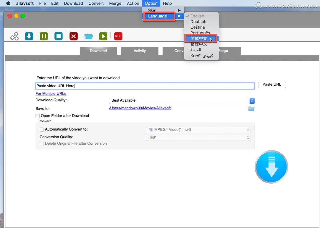 AllavsoftforMac,视频*载下**工具