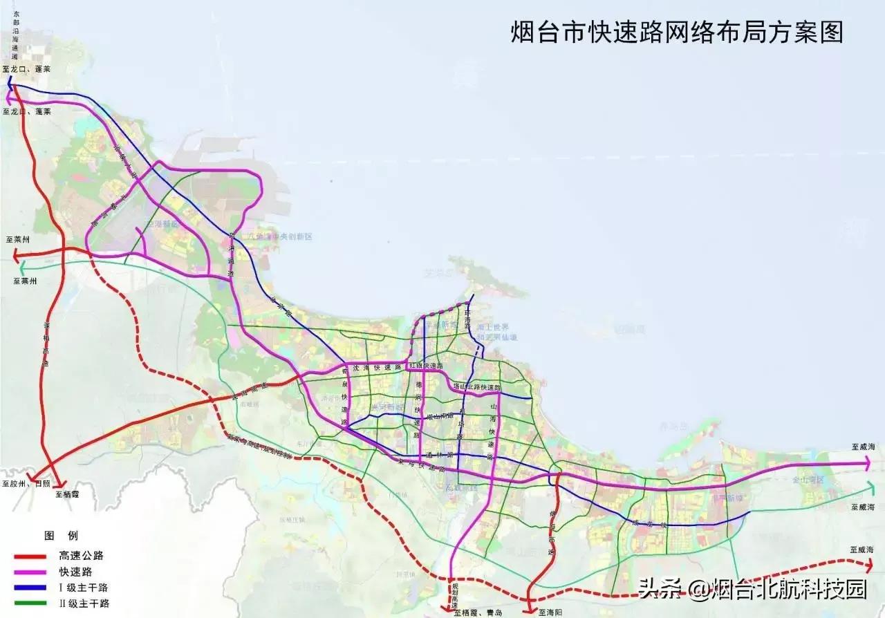 烟台三环拓宽,烟台规划196.8公里快速路网