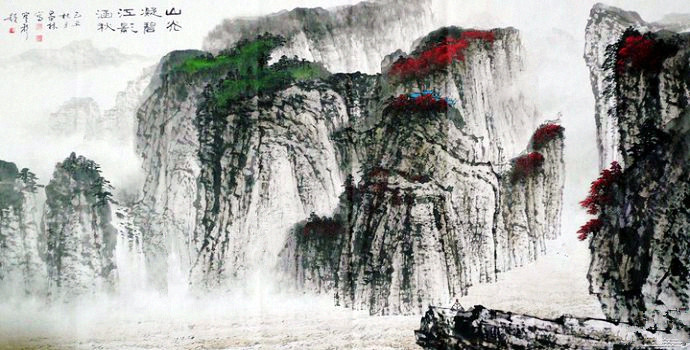杨昌林山水画,杨昌林山水作品