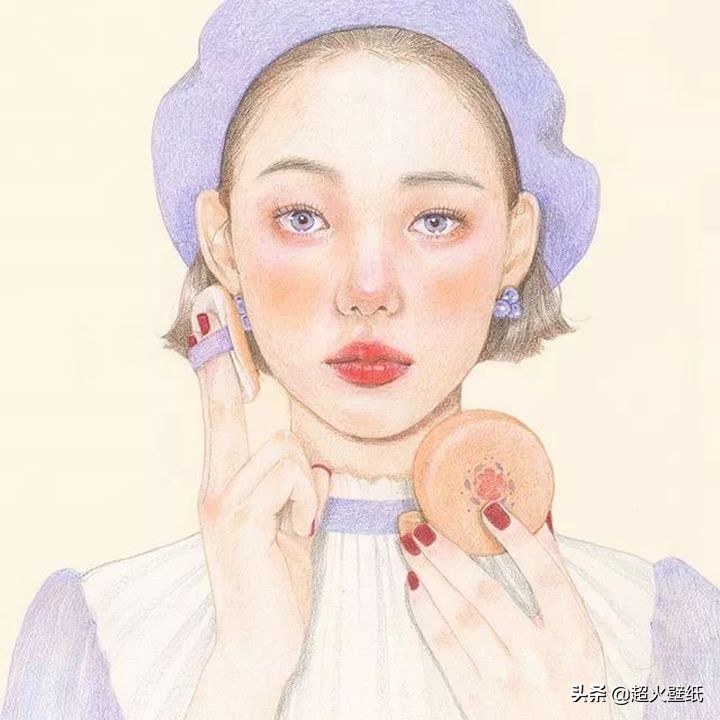 韩国高颜值小姐姐学了6年的绘画,却治愈了全网18万粉丝