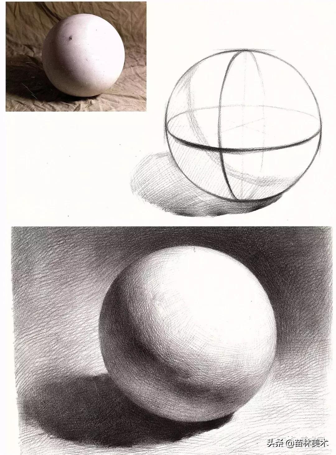 素描简单几何体图片,素描单个几何体大全