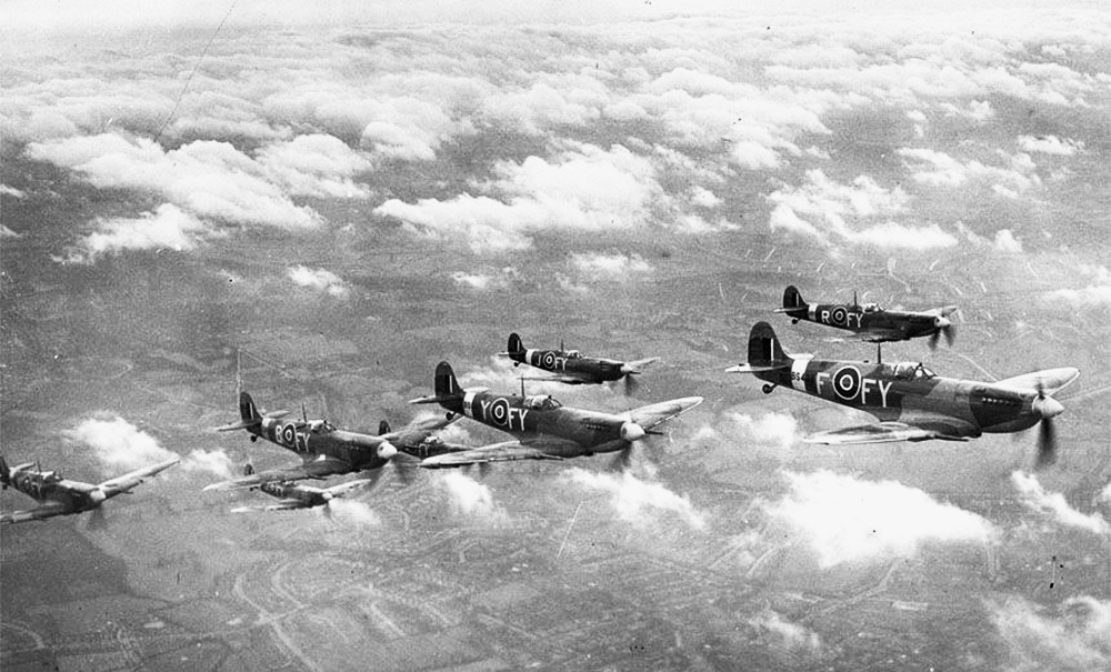 二战十大巨星兵器,二战中的五大战斗机