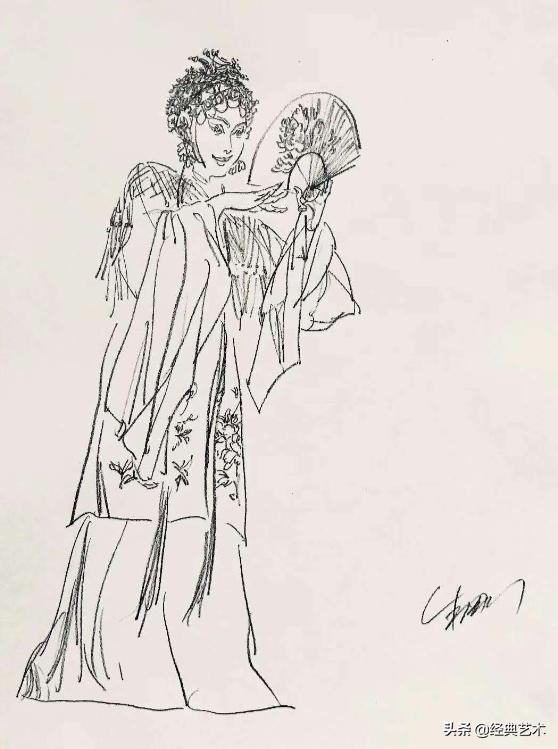 戏曲速写教程,戏曲人物速写素描