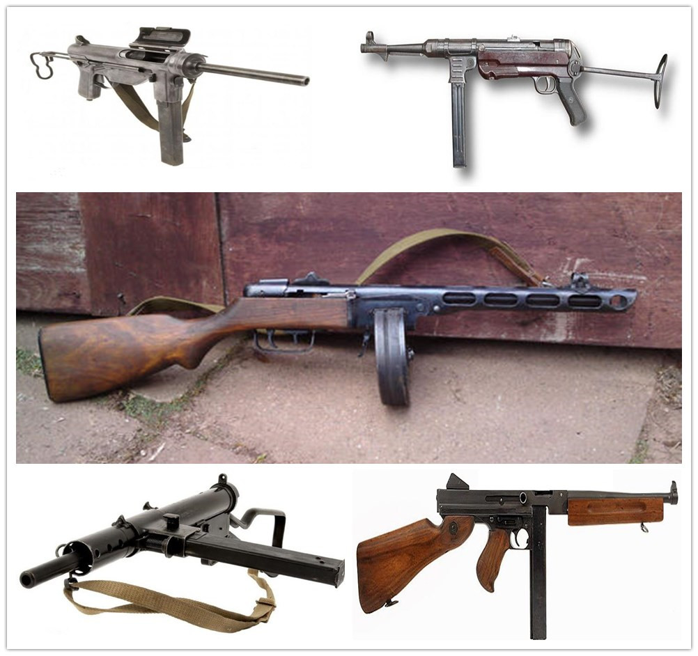 二战冲锋枪图片大全,二战冲锋枪枪管长度