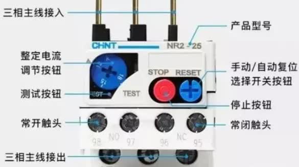 热继电器电工判断题,jr36-20热过载继电器详细参数