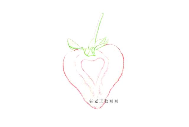 怎么画草莓熊石膏娃娃,怎么画一个草莓超级大又可爱