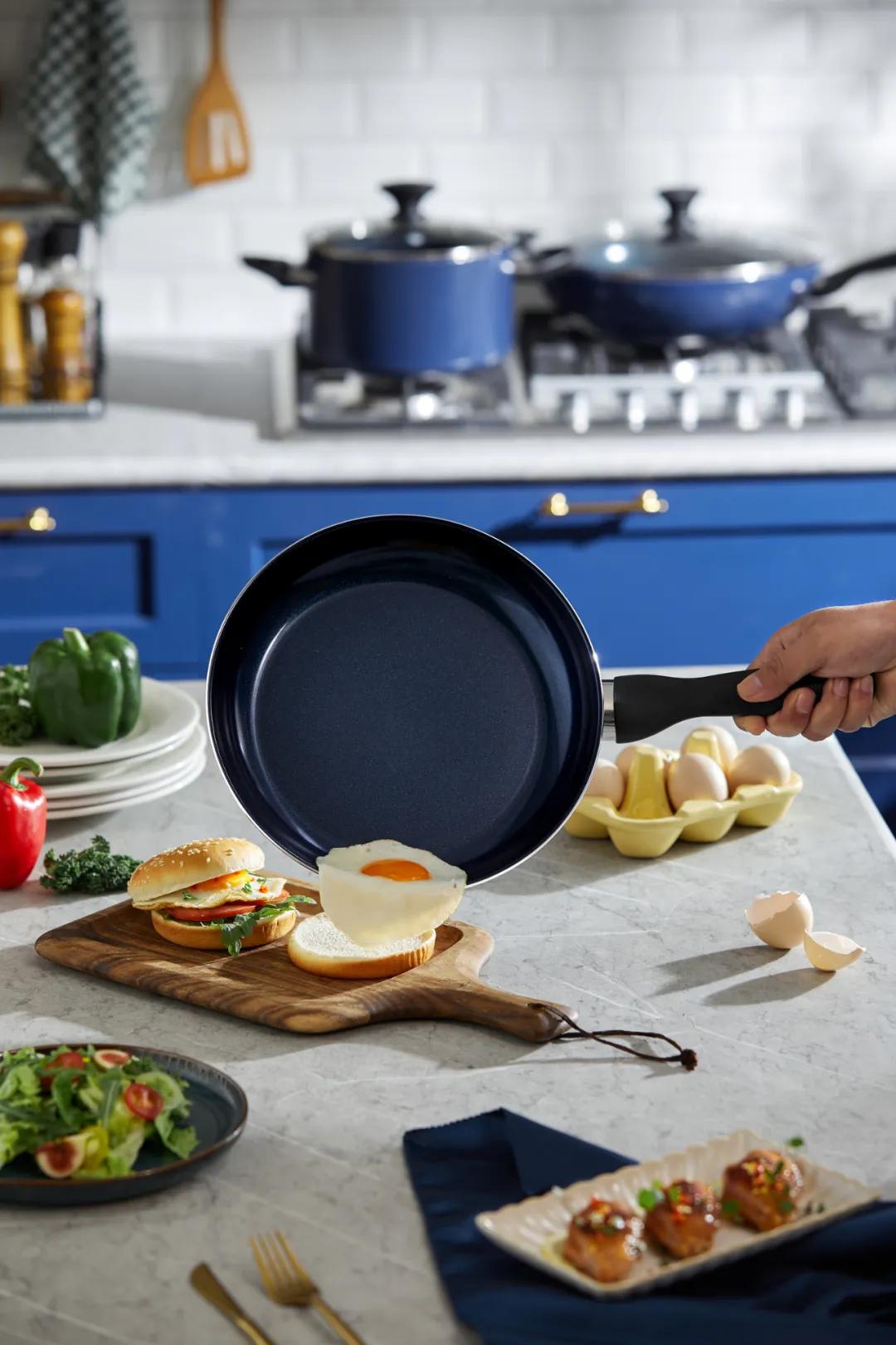 比利时蓝钻不粘锅,比利时蓝钻平底锅