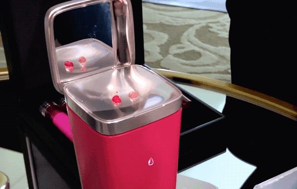 粉底液口红上妆白里透红,粉底液口红