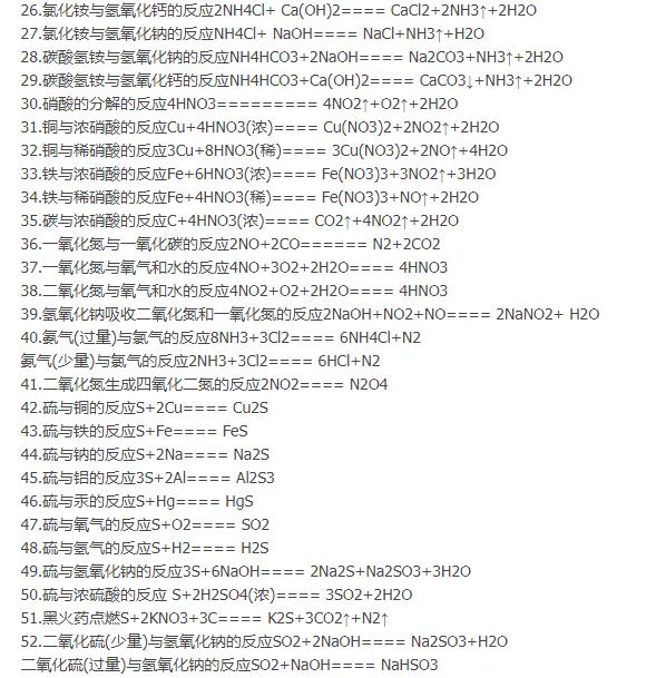 高三化学方程式的书写专项练习,高一化学方程式怎么写出来的