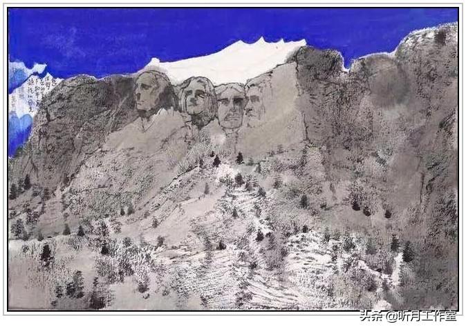 卢禹舜中国画欣赏,卢禹舜先生山水画创作