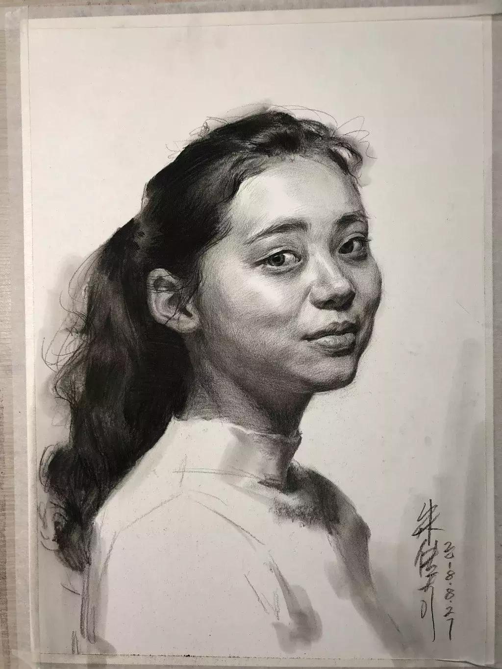 央美状元朱传奇素描,央美朱传奇