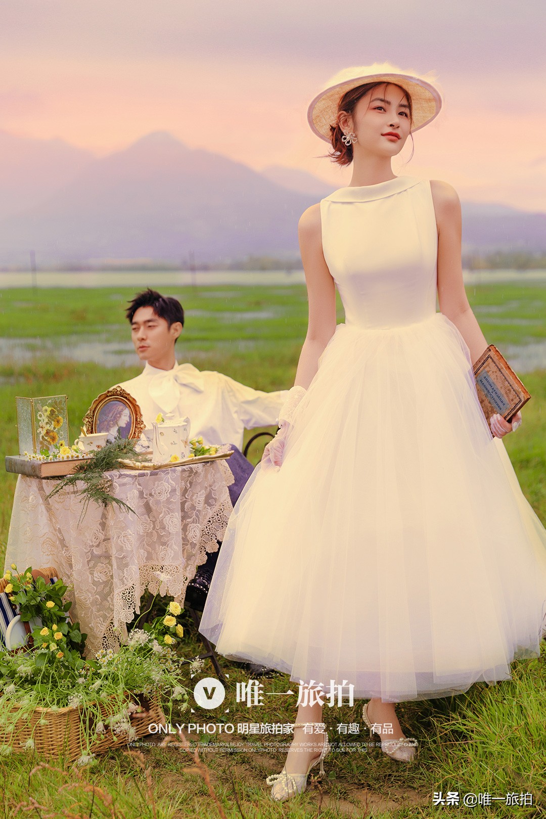 唯一旅拍：杨颖孕妇造型太美，新人怀孕拍婚纱照要注意这些